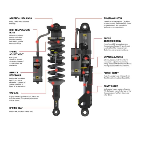 Old Man Emu - 1204K - BP51 Kit FR 2 in/0-330 lb, RR 2 in/0 lb