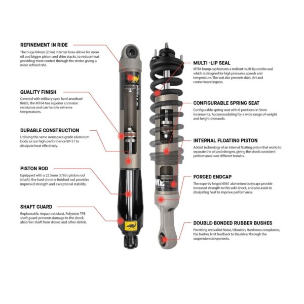 Old Man Emu - 1108K - MT64 Kit FR 2 in/0 lb, RR 2 in/0 lb